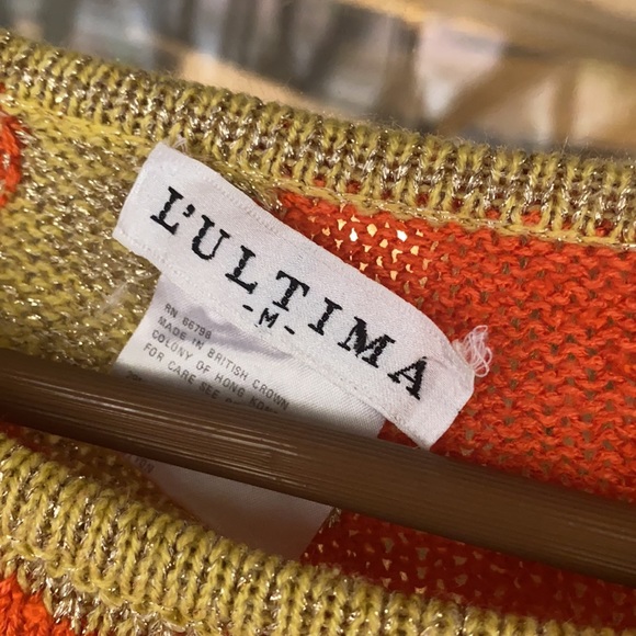 Vintage Orange Flower with Gold Anthro look - Picture 2 of 5